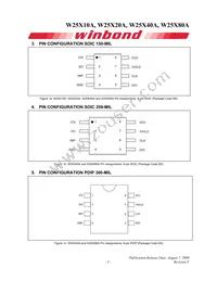 W25X80AVDAIZ Datasheet Page 5