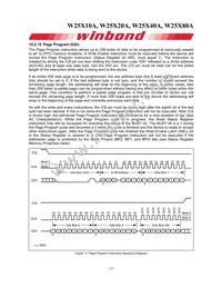 W25X80AVDAIZ Datasheet Page 22