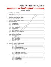 W25X80VZPIG T&R Datasheet Page 2