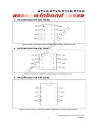 W25X80VZPIG T&R Datasheet Page 5