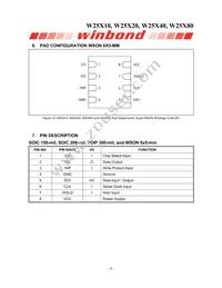 W25X80VZPIG T&R Datasheet Page 6
