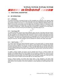 W25X80VZPIG T&R Datasheet Page 9
