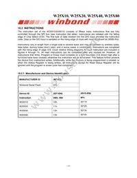 W25X80VZPIG T&R Datasheet Page 14