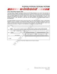 W25X80VZPIG T&R Datasheet Page 17