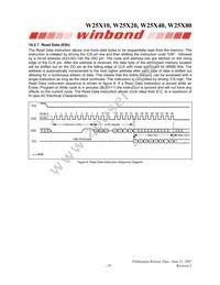 W25X80VZPIG T&R Datasheet Page 19