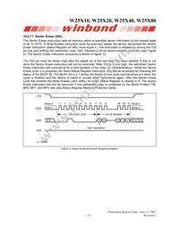 W25X80VZPIG T&R Datasheet Page 23