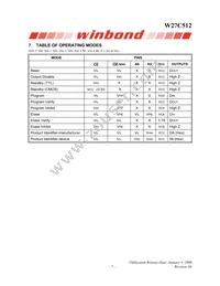 W27C512-45Z Datasheet Page 7