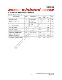 W27C512-45Z Datasheet Page 11