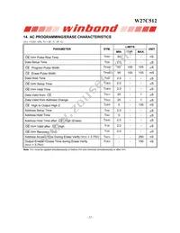 W27C512-45Z Datasheet Page 12