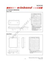 W27C512-45Z Datasheet Page 19