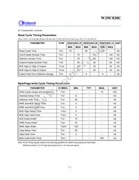 W29C020CP90B Datasheet Page 12