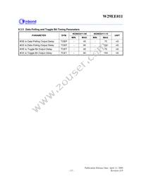 W29EE011P90Z Datasheet Page 15