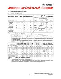 W29GL032CH7T Datasheet Page 11