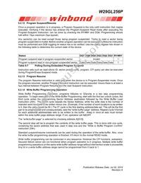 W29GL256PL9B TR Datasheet Page 17