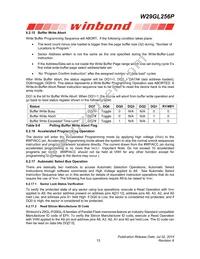 W29GL256PL9B TR Datasheet Page 18