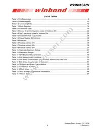 W29N01GZDIBA Datasheet Page 4