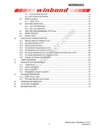 W29N02GVBIAA Datasheet Page 3