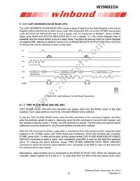 W29N02GVBIAA Datasheet Page 21