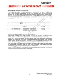 W29N02GVBIAA Datasheet Page 23