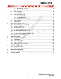 W29N02GZBIBA Datasheet Page 3