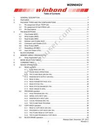W29N04GVSIAA Datasheet Page 2