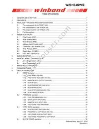 W29N04GWBIBA Datasheet Page 2