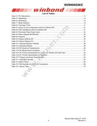 W29N04GWBIBA Datasheet Page 4