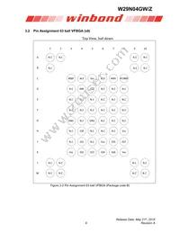 W29N04GWBIBA Datasheet Page 9