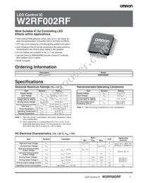 W2RF002RF Datasheet Cover