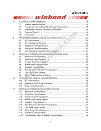 W39V040FAPZ Datasheet Page 2