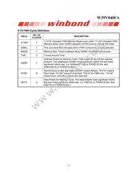 W39V040FAPZ Datasheet Page 12