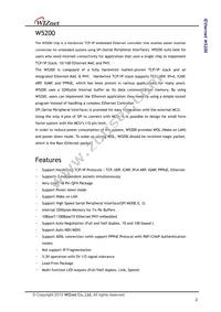 W5200 Datasheet Page 2