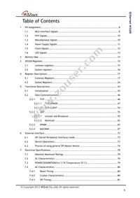 W5200 Datasheet Page 5