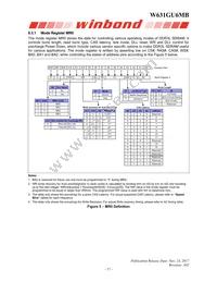 W631GU6MB12J Datasheet Page 17