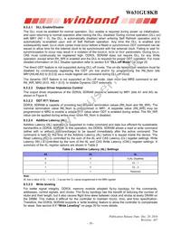 W631GU8KB11I Datasheet Page 20