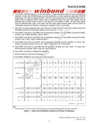 W631GU8MB15I Datasheet Page 13