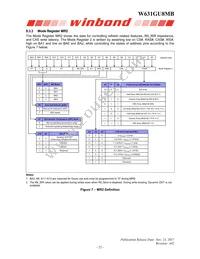 W631GU8MB15I Datasheet Page 22