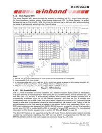 W632GG6KB-18 Datasheet Page 20