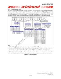 W632GG6MB09I Datasheet Page 17