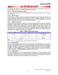 W632GG6MB09I Datasheet Page 21