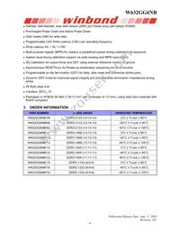 W632GG6NB15J Datasheet Page 6