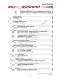 W632GG8MB09I Datasheet Page 3