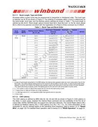 W632GU6KB12J Datasheet Page 18