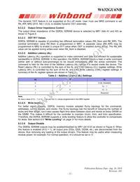 W632GU6NB12J Datasheet Page 22