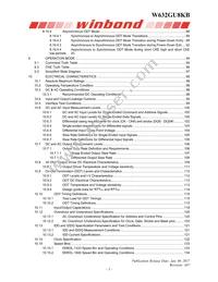 W632GU8KB15I TR Datasheet Page 3