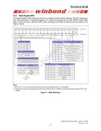 W632GU8NB09I Datasheet Page 23