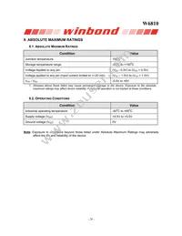 W6810IEG Datasheet Page 20