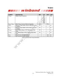 W6811IWG Datasheet Page 19