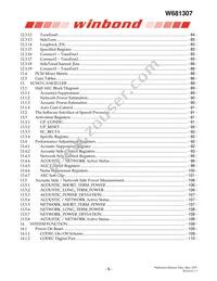 W681307DG Datasheet Page 6