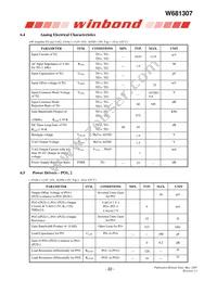 W681307DG Datasheet Page 22